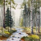20 ~ Ted G ~ Superior National Forest ~ Watercolor